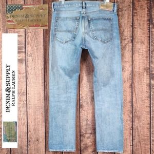 36x32 Denim & Supply Ralph Lauren Mens Straight Fit Jeans Excellent Condition